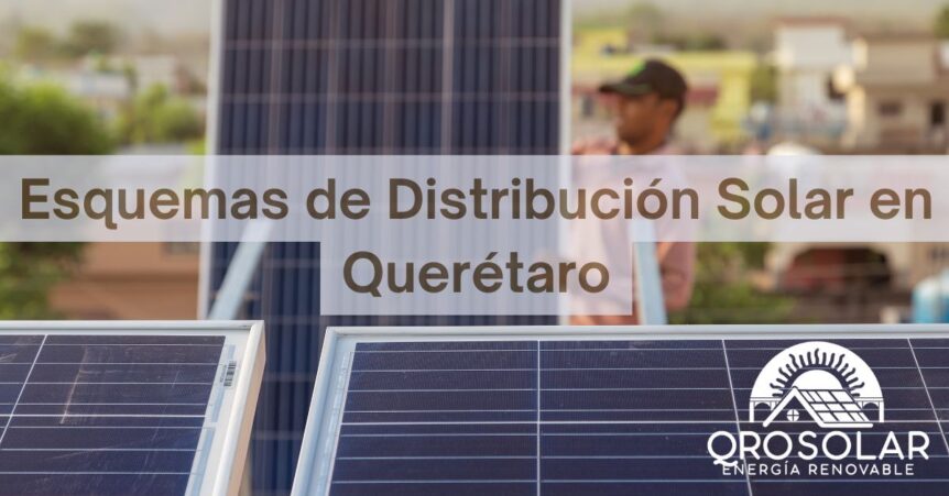 Esquema de distribución de paneles solares en techos de Querétaro, México